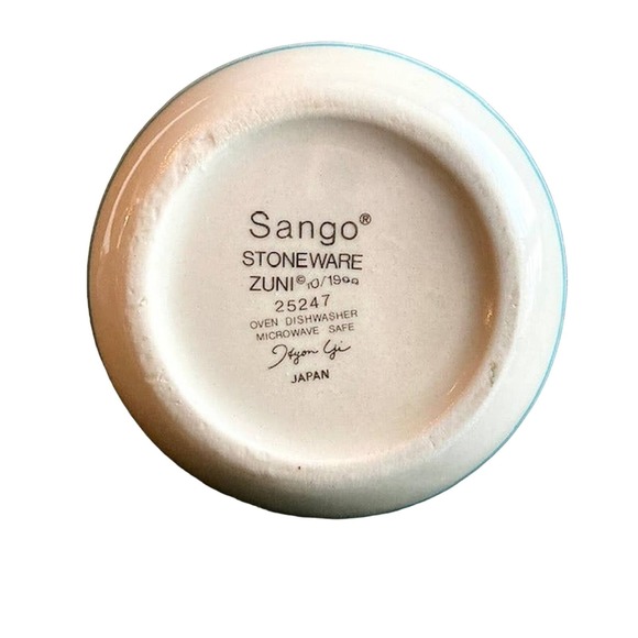 Collectible Vintage Southwest Style Sango Stoneware Bowl "Zuni", Signed 25247 - Picture 3 of 3